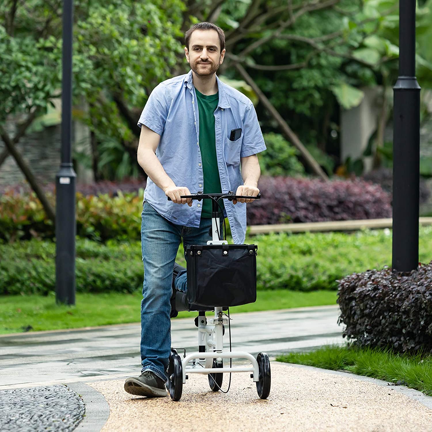 Are knee scooters safe for people with diabetes-related foot ulcers